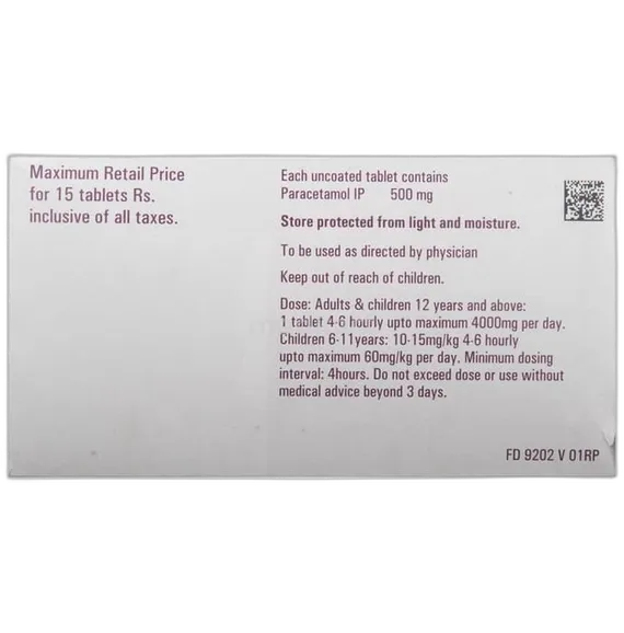 calpol 500 tablet 15's